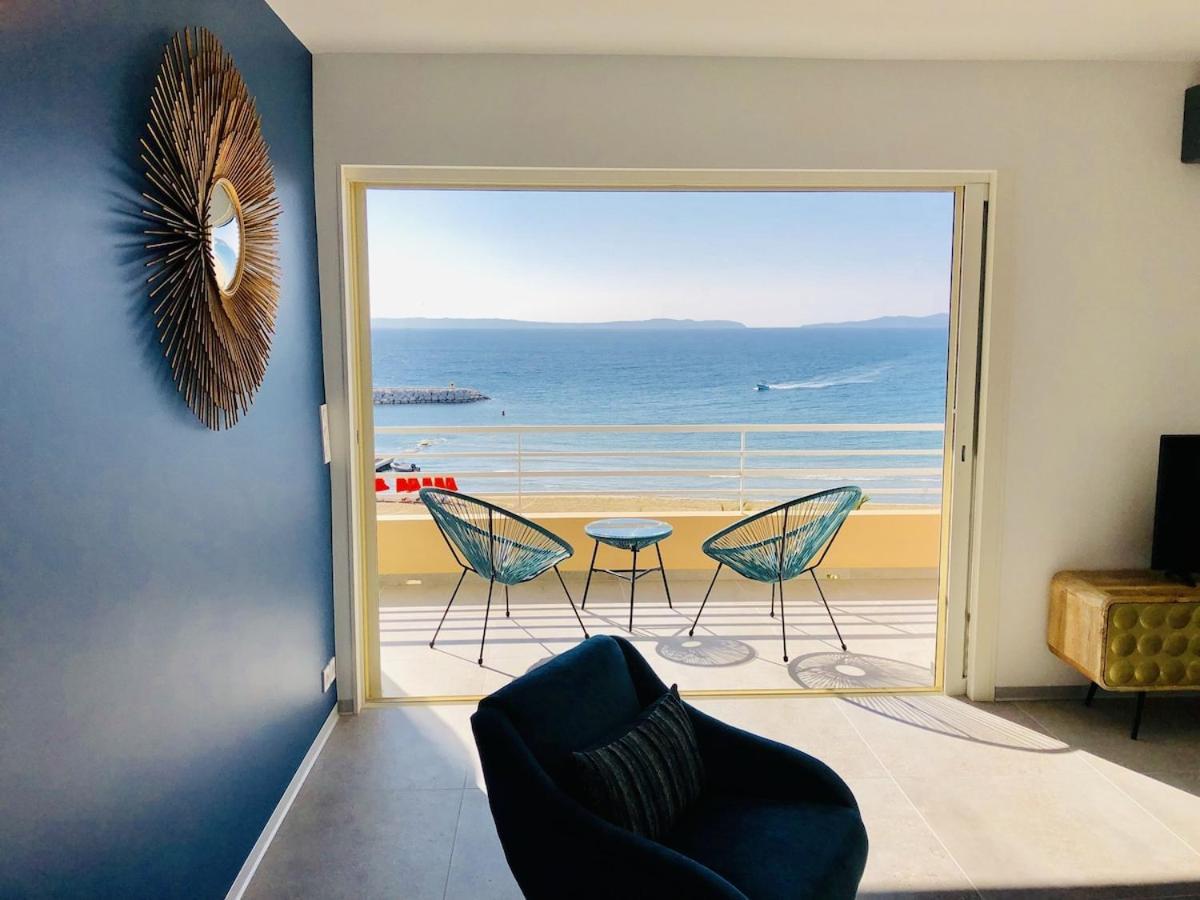 T3 Front De Mer Dernier Etage Vue Mer Petit Havre De Paix Pour Vos Vacances Emplacement Unique Vue Mer Panoramique A 180 Degres Pour Ce T3 En Face De La Plage Front De Mer Vue Sur Les Iles 5 Et Dernier Etage Avec Ascenseur 勒拉旺杜 外观 照片